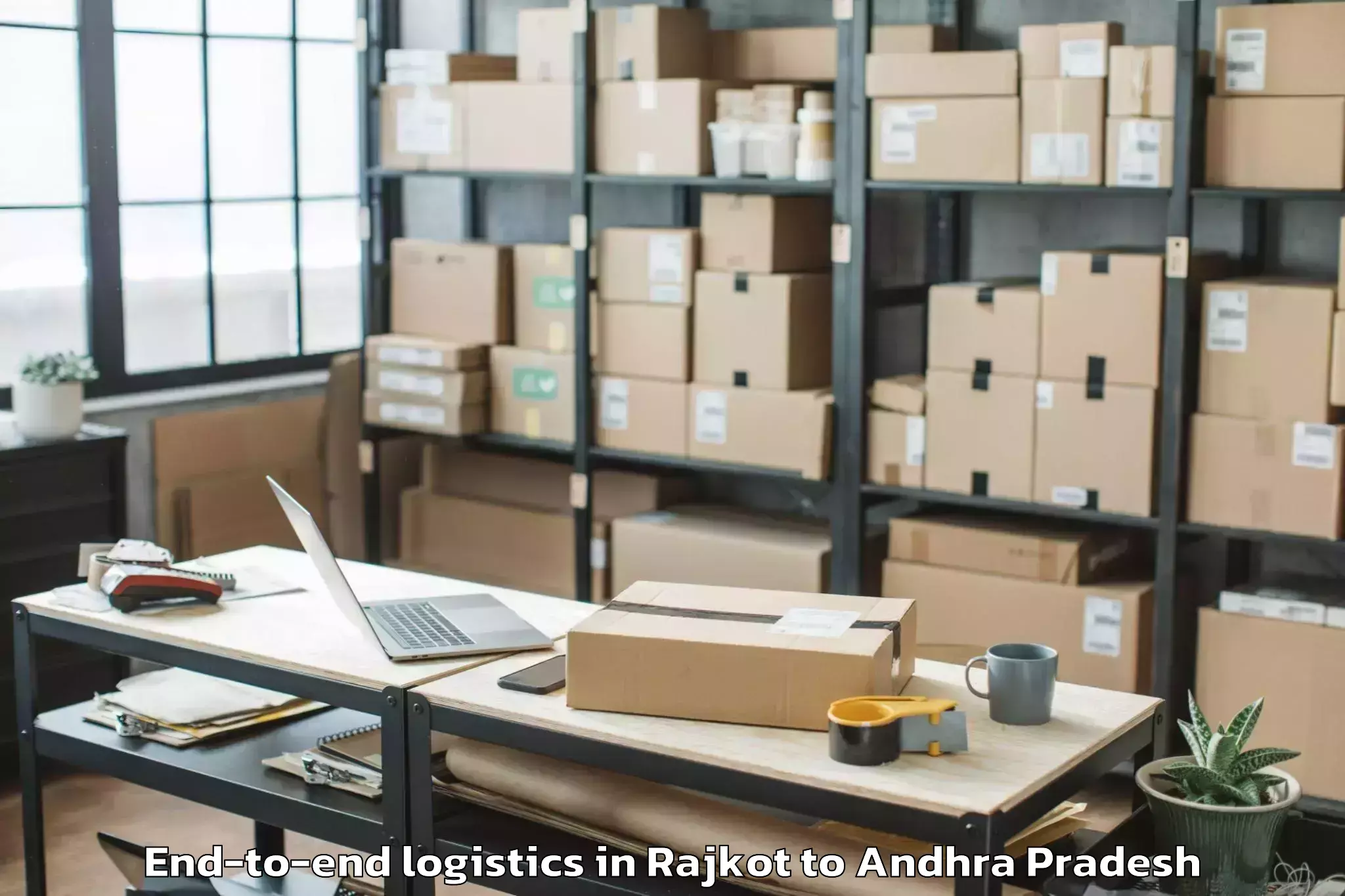 Book Rajkot to Gudlavalleru End To End Logistics Online